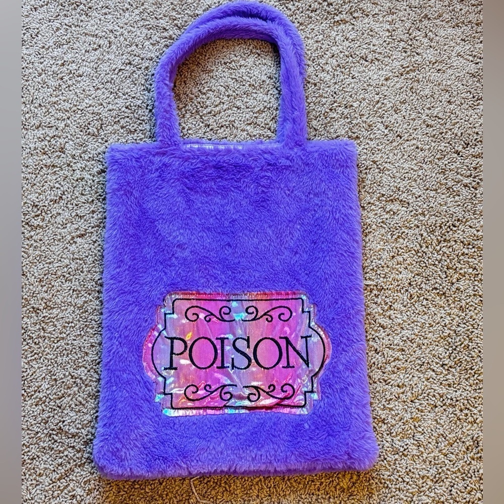 Purple Plush “Poison” Tote Bag